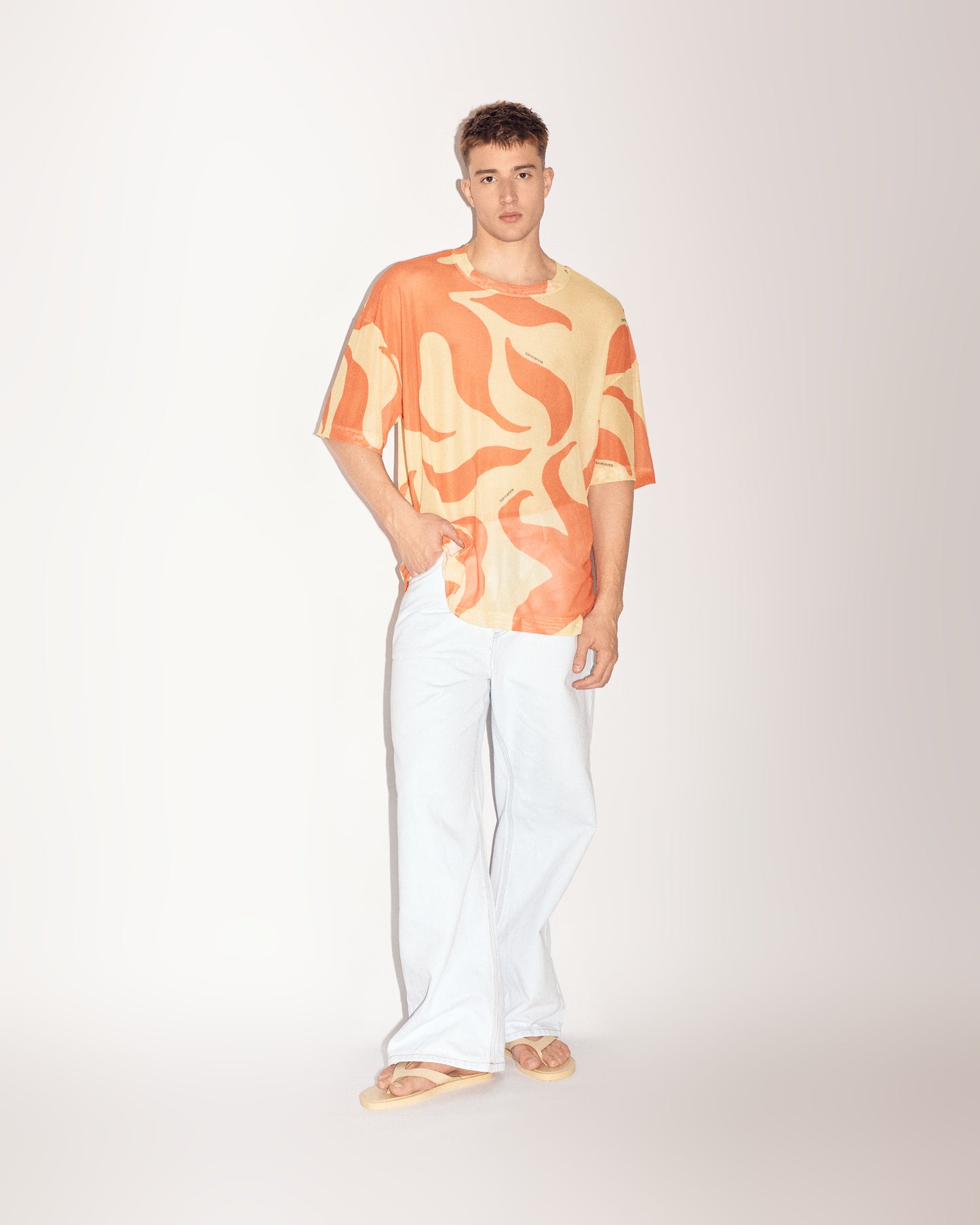 Mesh Printed T-shirt