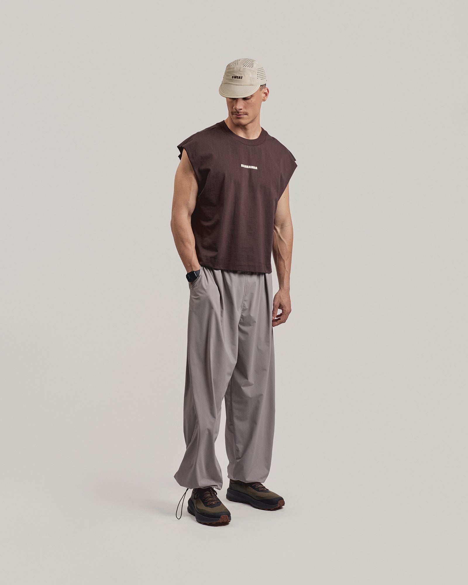 Boxy Cotton Tank Sweat