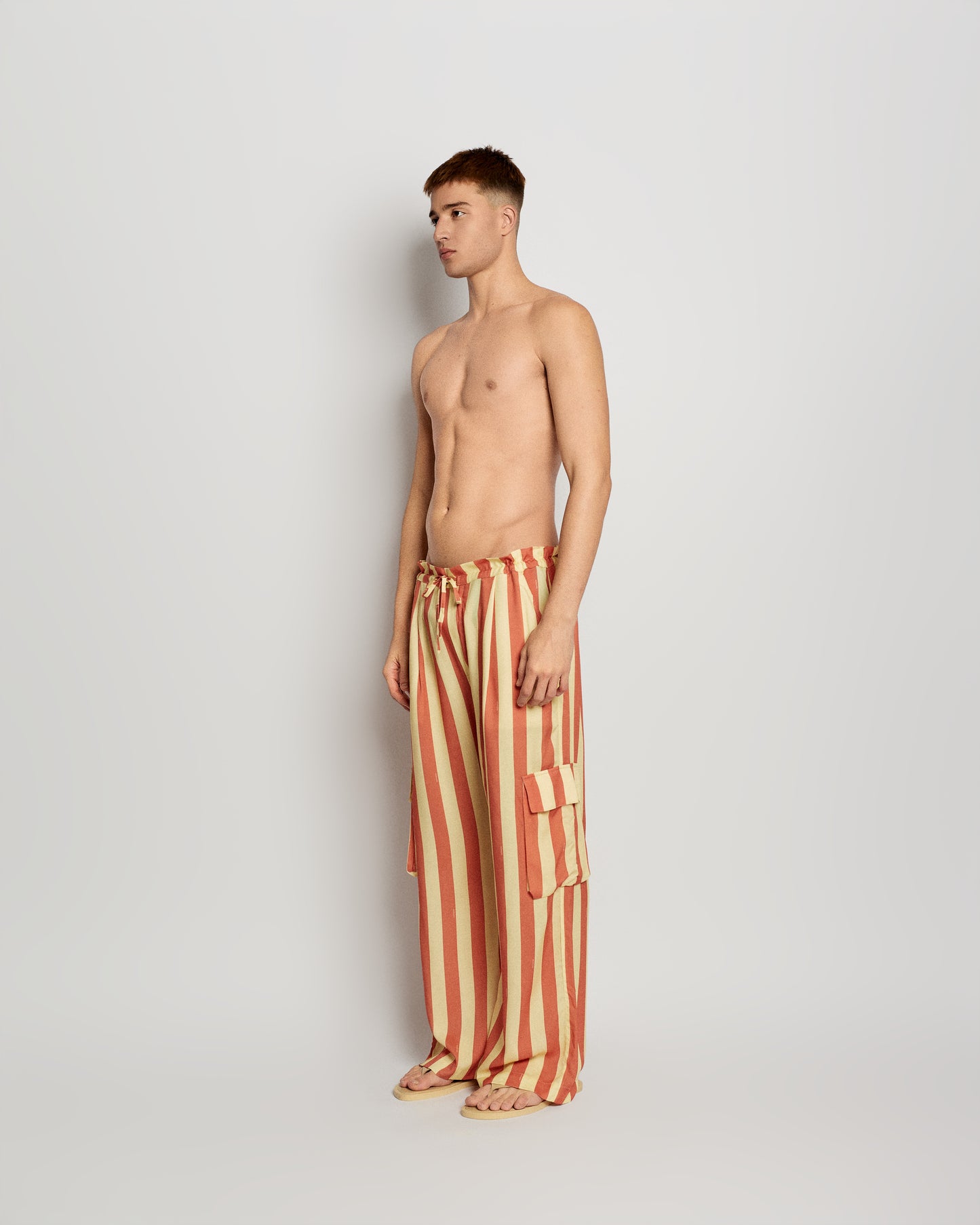Printed Wide-Leg Pants