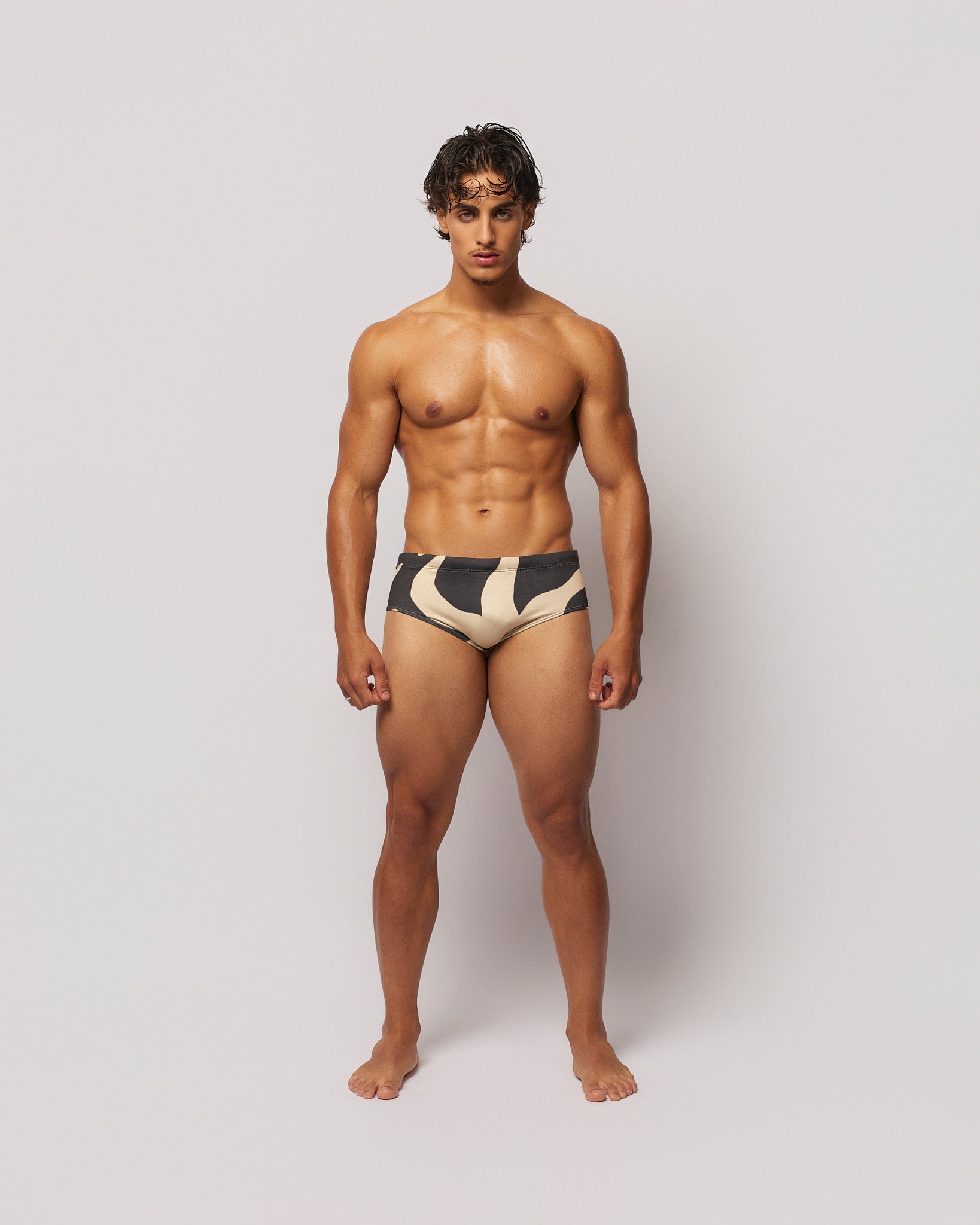 Swim Brief Slip Ouro Printed