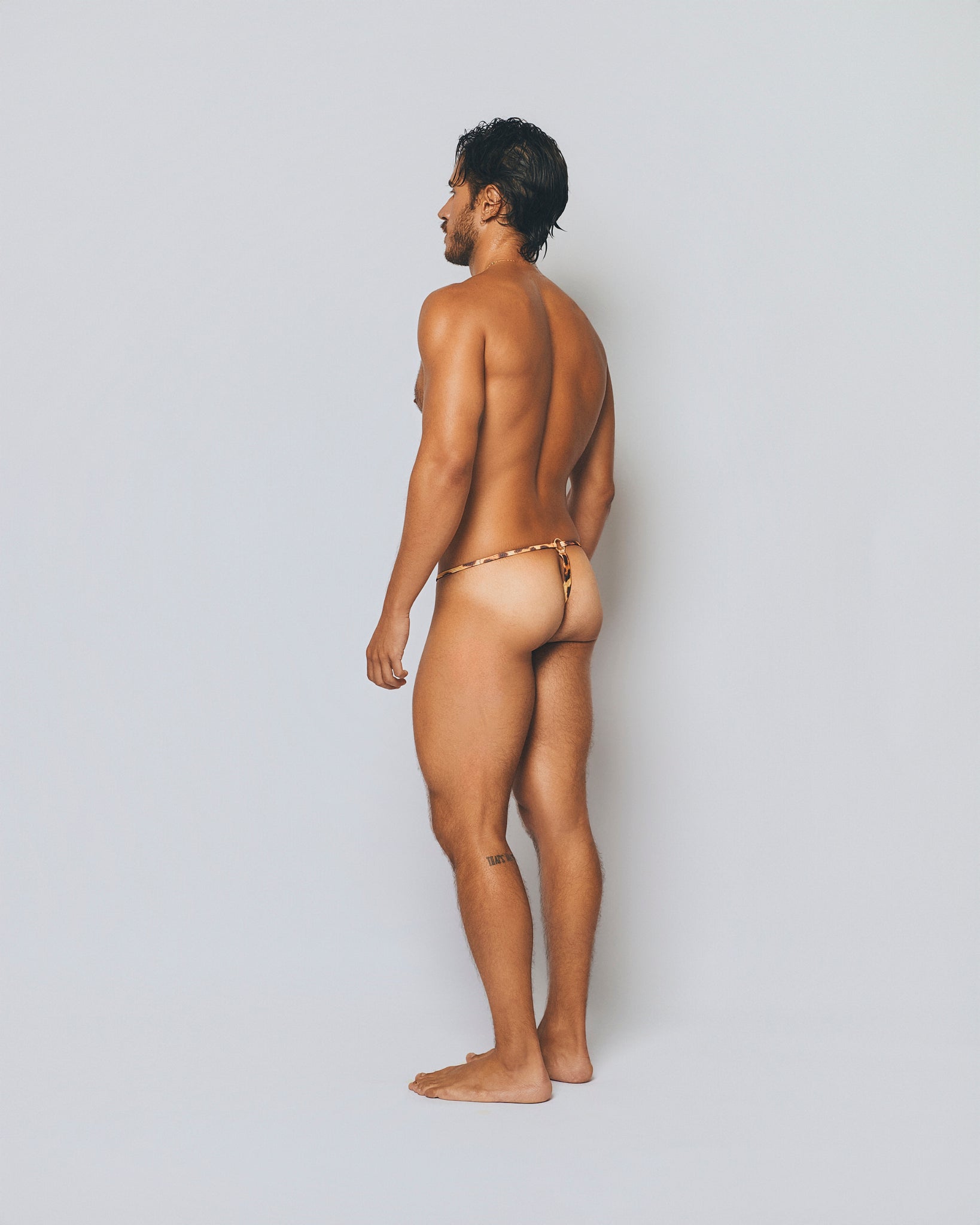 Nanica Jock Thong Printed Swim Brief