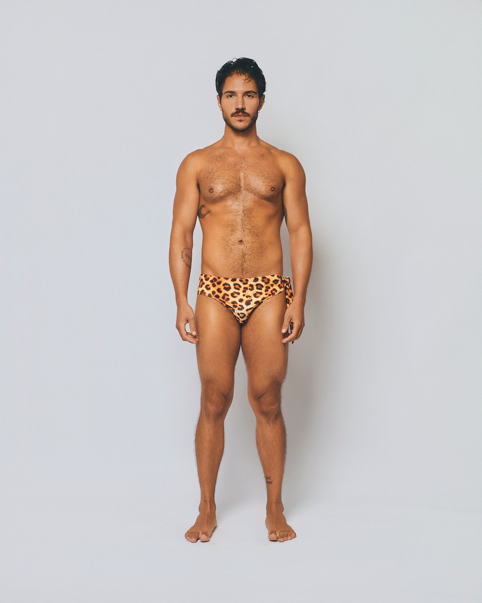 Printed Swim Brief Nanica Side Lace