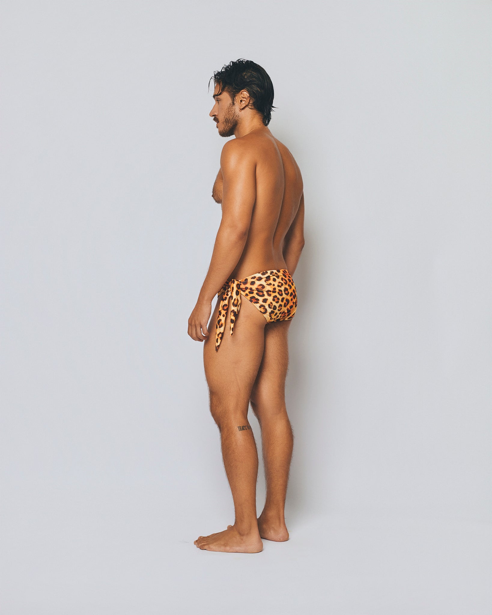 Printed Swim Brief Nanica Side Lace