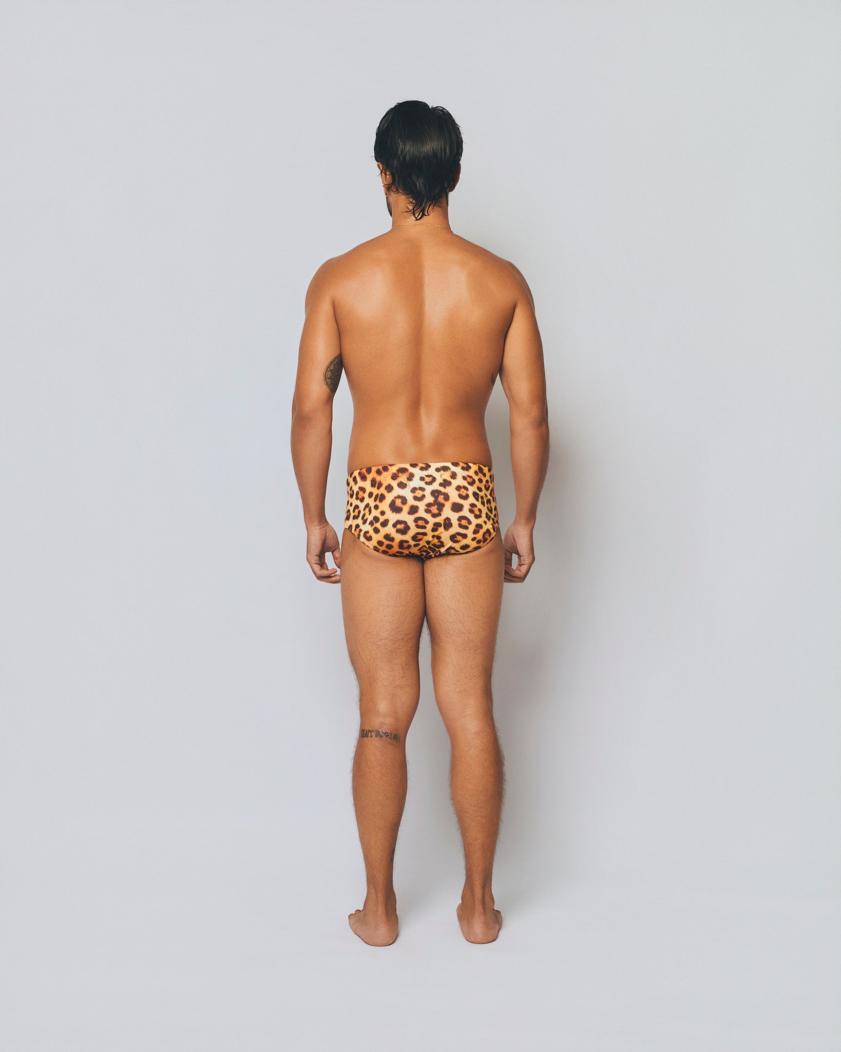 Printed Swim Brief Slip Ouro